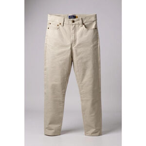 Polo Ralph Lauren Pants Lamb Leather‎ Slim Trousers In Off White Size 4 NWT Flaw
